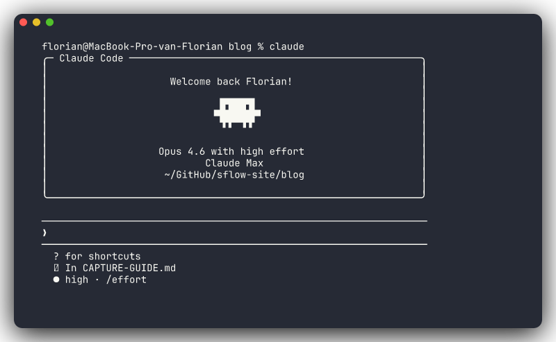 Claude Code first launch screen